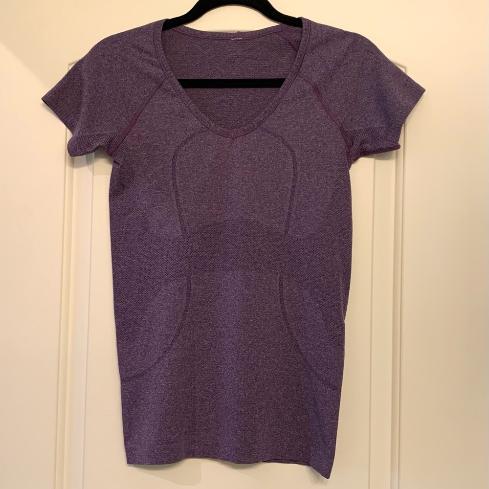 Lululemon Purple Short Sleeve Shirt, Size 6
